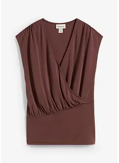Wickelshirt aus fließendem Viskose-Mix, bonprix