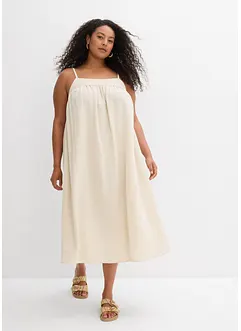 Robe à fines bretelles en viscose mélangée, bonprix