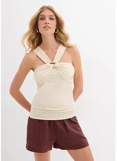 Top dos nu avec boucle en métal martelé, bonprix