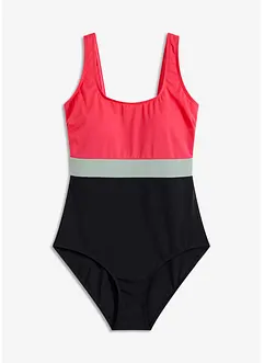 Schnelltrocknender Badeanzug mit Colorblocking, bonprix