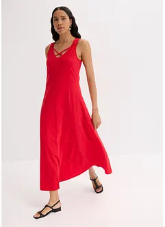 Robe longue 100% coton à bretelles, bonprix