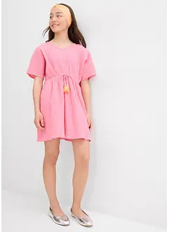 Kaftan-Kleid aus strukturiertem Crinkle, bonprix