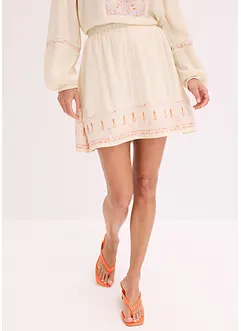 Mini-jupe avec broderie, bonprix