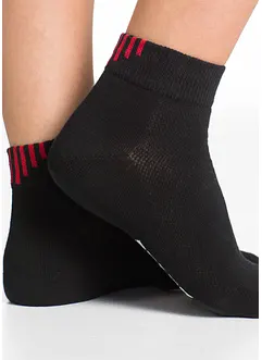 Lot de 5 paires de socquettes de sport avec inscription, bonprix