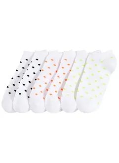Lot de 6 paires de chaussettes courtes en coton, bonprix