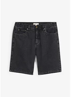Bermuda en jean avec taille élastiquée sur les côtés, Classic Fit, bonprix