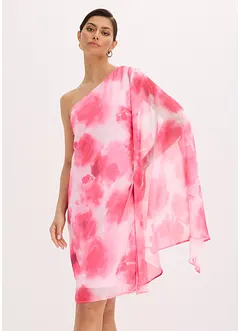 One-Shoulder-Kleid aus feinem Chiffon, bonprix