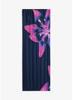 Bandeau-Kleid aus glänzendem Satin mit Plisse, bonprix