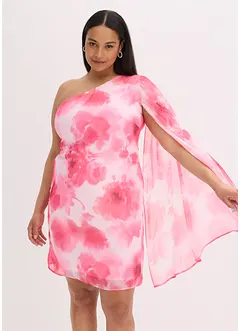One-Shoulder-Kleid aus feinem Chiffon, bonprix