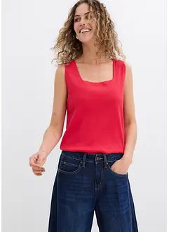 Long débardeur côtelé 100% coton, bonprix