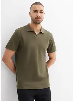 Polo en coton texturé, bonprix