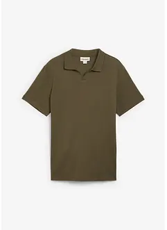 Polo en coton texturé, bonprix