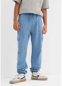 Jogginghose mit Cargotaschen aus reiner Bio-Baumwolle, bonprix