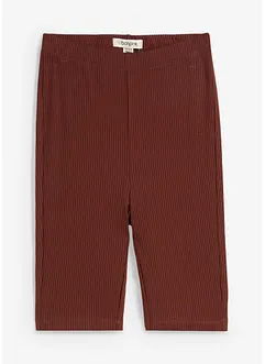 High-Waist-Radler aus Rippjersey, bonprix