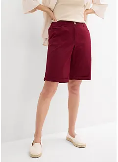 Bermuda paper touch en coton à taille confortable, bonprix
