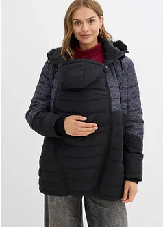 Wattierte 3-in-1 Umstandsjacke und Tragejacke, bonprix