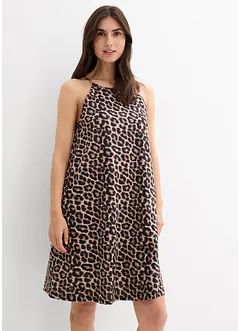 Kleid mit Leodruck aus reiner Baumwolle, bonprix