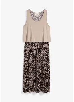 Shirt Kleid aus fließendem Viskose-Elasthan-Mix, bonprix