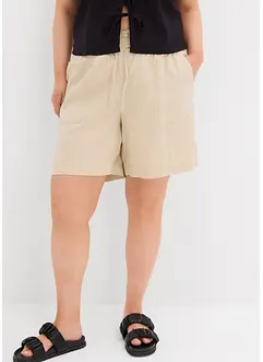 Short en lin mélangé, bonprix