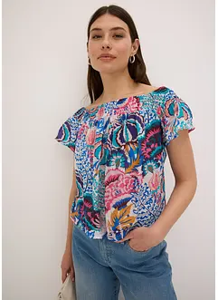 Carmenbluse aus leichtem Viskose Mix, bonprix