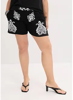 Short brodé en viscose mélangée, bonprix