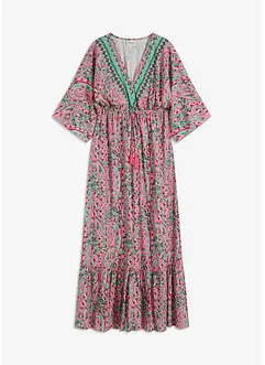 bedrucktes Maxikleid aus fließender Viskose, bonprix