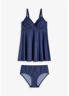 Long Tankini (2-tlg.Set) in Jeansoptik, bonprix