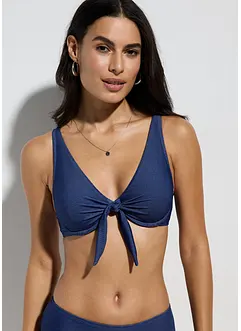 Haut de bikini à armatures, aspect jean, bonprix