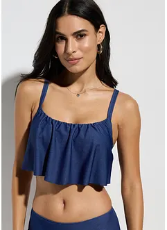Haut de bikini brassière, aspect jean, bonprix