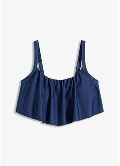Bustier Bikini Oberteil in Jeansoptik, bonprix