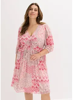 Robe-tunique en mesh imprimé, bonprix