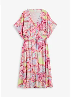 Robe à dentelle en jersey viscose extensible, bonprix
