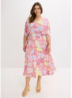 Robe à dentelle en jersey viscose extensible, bonprix