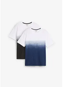 Lot de 2 T-shirts 100% coton, bonprix