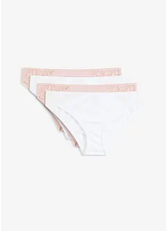 Lot de 4 slips avec dentelle, bonprix