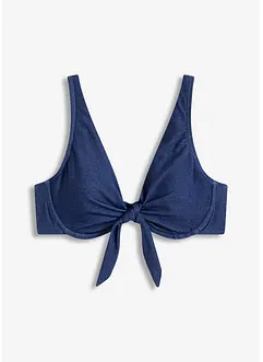 Bügel Bikini Oberteil in Jeansoptik, bonprix