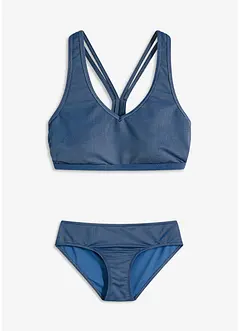 Bustier-Bikini in Jeansoptik(2-tlg.Set), bonprix