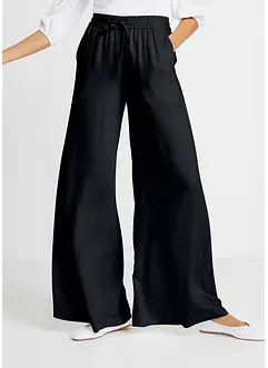 Marlenehose aus leicht glänzender Viskose, bonprix