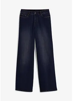 Wide-Leg-Jeans, Mid Waist, Stretch, bonprix