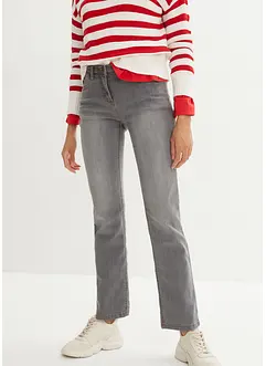 Jean droit taille mi-haute, extensible, bonprix