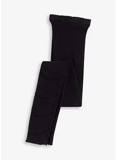 Leggings mit Komfortbündchen und Lochstickerei 80 DEN, bonprix