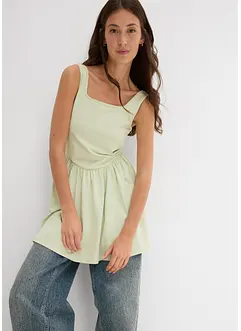 Top long en coton extensible, bonprix