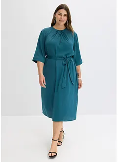 Robe midi en satin brillant, bonprix