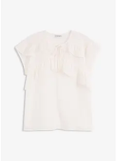 Blouse en crêpe à volants, bonprix