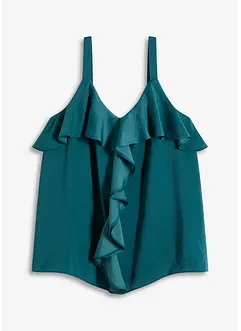 Top à bretelles fines en satin brillant, bonprix
