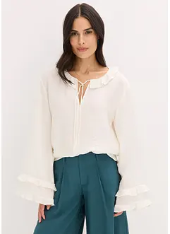 Blouse bohème en  fine viscose mélangée, bonprix