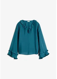 Blouse bohème en  fine viscose mélangée, bonprix