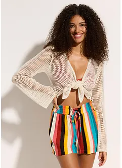 Gilet de plage transparent, aspect crochet, bonprix