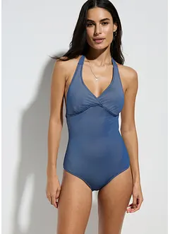 Maillot 1 pièce à dos nu, aspect jean, bonprix
