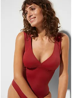 Maillot 1 pièce sculptant à encolure V, maintien fort, bonprix